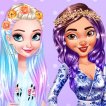 Girl game Princesses Colorful Braids And Pedicure