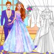 Girl game Wedding Coloring Dress Up Game
