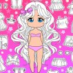 Girl game Chibi Doll Dress Up & Coloring